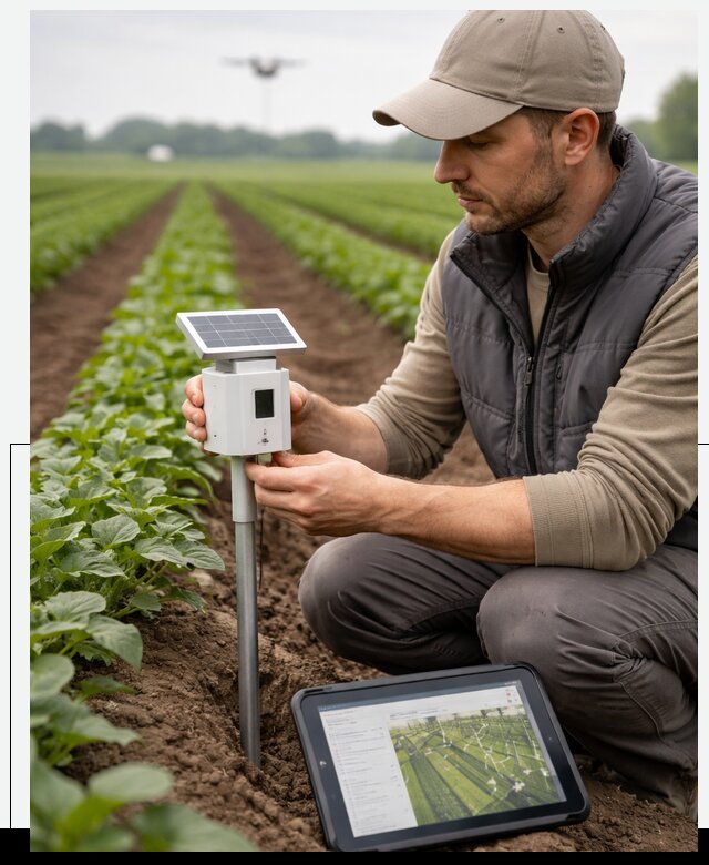 IoT мониторинг сельскохозяйственных полей и контроля в Сегеже