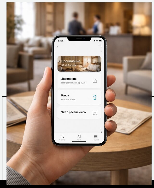 Мобильное приложение для гостей отеля в Сегеже, управление сервисом